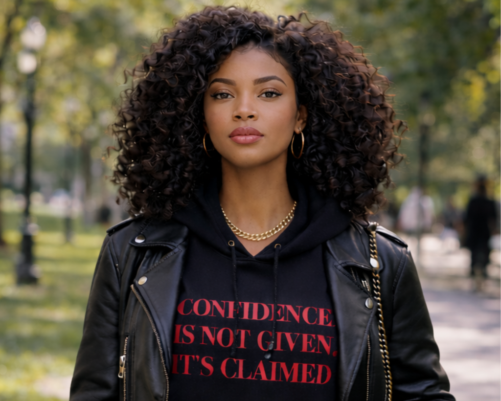Confidence Is Not Given. It’s Claimed. – Gildan Heavy Blend Unisex Hoodie